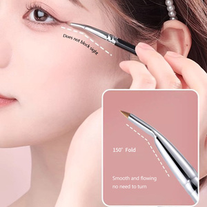 Pincel Delineador de Ojos Vegano de Pelo Sintético, Punta Fina y Delgada Angulada, <span class=keywords><strong>Precio</strong></span> al por Mayor, Marca Privada - Product Image 3