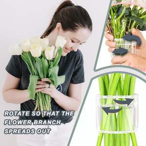 Soporte en Espiral para Tallos de Ikebana, Anillo Giratorio Ecológico para Ramos de Flores, Herramienta Creativa para Arreglos Florales Hermosos - Product Image 5