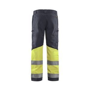 BLAKLADER - 155118119633C156 Pantalon haute visibilité stretch Gris moyen/Jaune-EAN 7330509675007 HI-VIS WORKWEAR - Product Image 2
