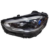 Pour Mercedes Classe C W206 22-23 Phares haut de gamme effet pluie de météores, LED d'origine démontées en usine, 6000K 12V