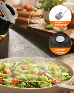 Bouteille pulvérisatrice d'huile de 250 ml en verre de qualité supérieure, distributeur d'huile de cuisson, pulvérisateur d'huile d'olive pour friteuse à air, salade et outils de cuisson - Product Image 4