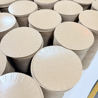 Papier couché PP simple face brillant, matière première alimentaire pour assiettes en carton