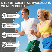 Compléments alimentaires OEM Shilajit Gold de l'Himalaya sans sucre, sans gluten, gommes naturelles pour adultes, Ashwagandha, énergie, vitalité, soutien immunitaire