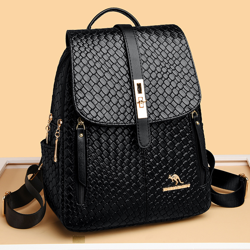 Pu Leather Women Ladies Backpack Fashion