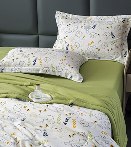 DL Premium Bedding Set A-Class Cotton Linen Blend Open Weave <strong>Quilt</strong>/Comforter Breathable Skin-Friendly Lightweight OEM - Product Image 2