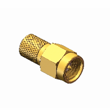 Gold Plated Brass 50Ohm DC-12.4GHz Straight SMA Male to SBMA Female RF Adapter