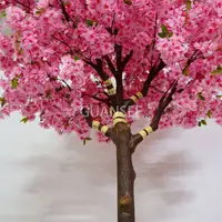 Árbol de cerezo artificial rosa, centro de mesa de boda, tamaño personalizado