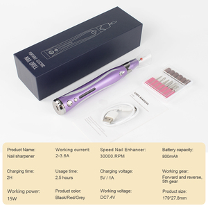 Machine à polir les ongles portable 30000 tr/min Lime à ongles électrique Eirenee Lime à ongles professionnelle Ensemble <span class=keywords><strong>d</strong></span>'outils de <span class=keywords><strong>manucure</strong></span> avec 6 embouts de polissage pour ongles - Product Image 6