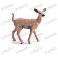 SL Models - Juego de 6 Figuras de Ciervos de PVC Plástico, para Niños de 4 Años en Adelante, Unisex, en Bolsa de PE, Producto Terminado