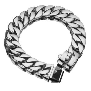 Collar de Perro Personalizado al por Mayor, de Acero Inoxidable de 16 mm, con Eslabones Cubanos Sólidos y Joyas de Lujo - Product Image 3