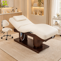 BoJue 4 Moteur De Luxe Style Table De Massage Électrique Inclinable Corps Complet Spa Lit Du Visage Réglable Équipement De Salon De Beauté