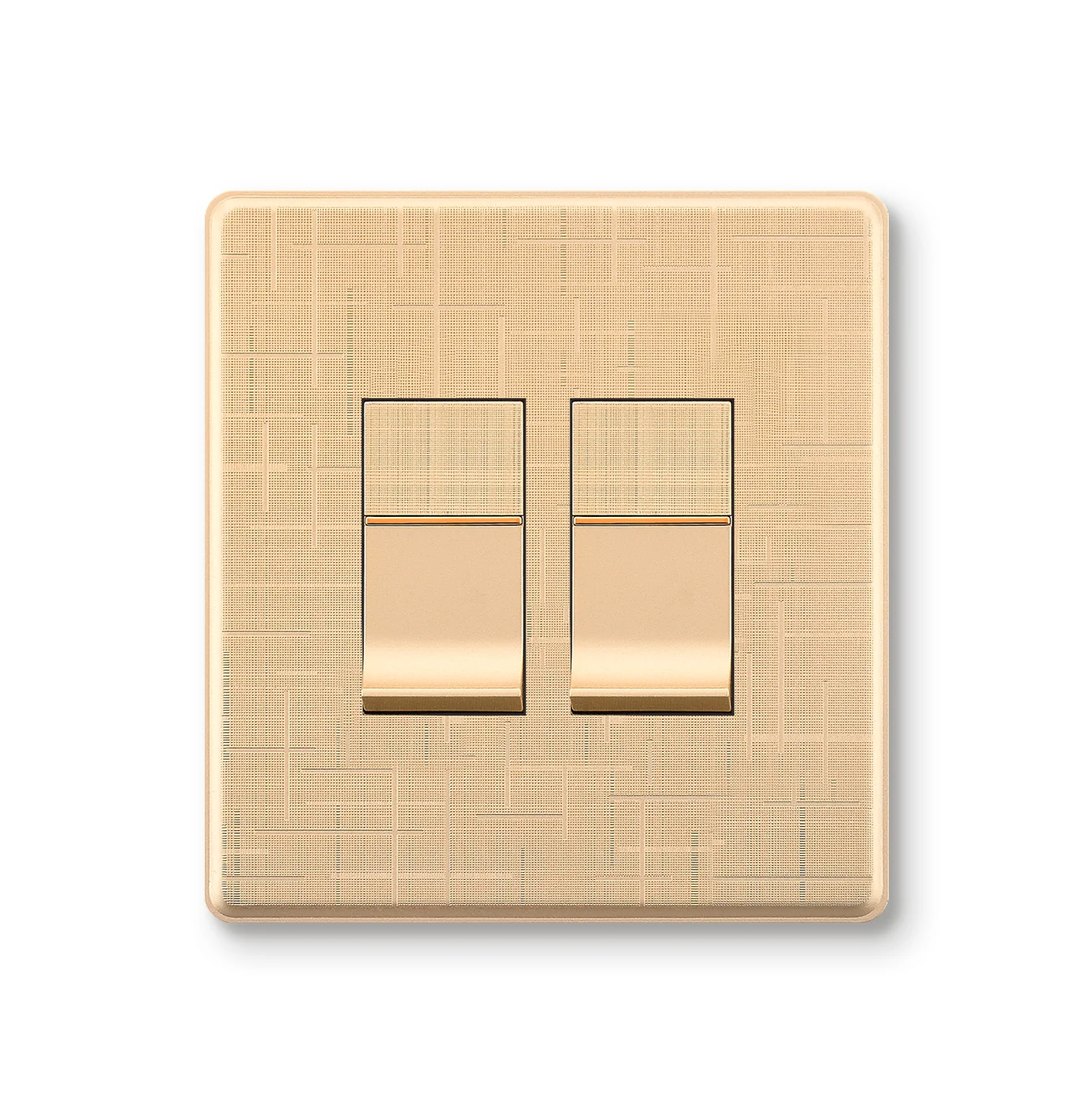 Home Electrical Modern Design Gold <strong>2</strong> <strong>Gang</strong> 1 <strong>Way</strong>/<strong>2</strong> <strong>Gang</strong> <strong>2</strong> <strong>Way</strong> Light <strong>Switch</strong>