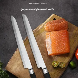 มีดซาชิมิญี่ปุ่น สแตนเลส 21 ซม. มีดทำครัวสำหรับหั่นป<span class=keywords><strong>ล</strong></span>า ซูชิ หั่นเนื้อ สำหรับเชฟ - Product Image 2