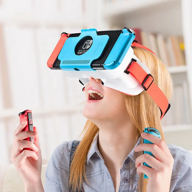 닌텐도 스위치 Oled 게임 부속품을 위한 다채로운 Vr 헤드폰 3d 가상 현실 유리