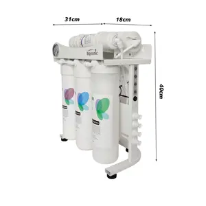 Elektrische Huishoudelijke Waterzuiveraar 50 Tot 100gpd Omgekeerde Osmose Direct Water Dispenser Met Bajonetfilter En Drukmeter