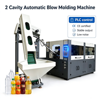 Machine de soufflage de bouteilles PET entièrement automatique à 2 cavités, 2000 BPH, à commande servo, haute vitesse, pour la fabrication de petites bouteilles en plastique