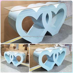 Lettera <span class=keywords><strong>blu</strong></span> <span class=keywords><strong>L</strong></span>-010 a forma di <span class=keywords><strong>amore</strong></span> Baby Shower tavolo ricevimento di nozze tavolo da esposizione Dessert - Product Image 2