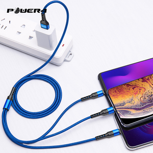 Power4 del teléfono móvil del envío <span class=keywords><strong>gratis</strong></span> cargador de <span class=keywords><strong>Cable</strong></span> 3 en 1 de carga rápida <span class=keywords><strong>Cable</strong></span> de datos Micro USB trenzado de Nylon - Product Image 6