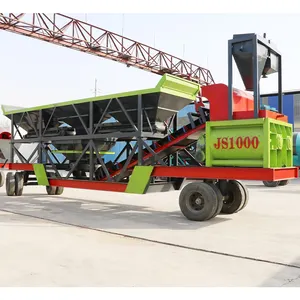 One-Site Concrete Batching Plant Complete Mobile Concrete Mixing Batching Plant