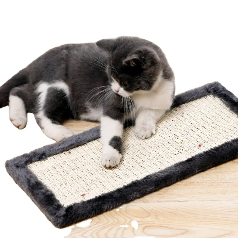 Relipet sisal kedi çizik mat kanepe koruma mat kedi pençeleri taşlama pedi asılı peluş top renkli kedi tırmalama tahtası