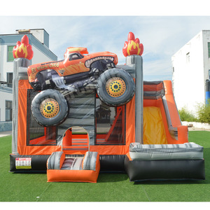 Château gonflable commercial <span class=keywords><strong>avec</strong></span> double <span class=keywords><strong>toboggan</strong></span>, en stock, pour location extérieure, Nouveauté 2026 - Product Image 1