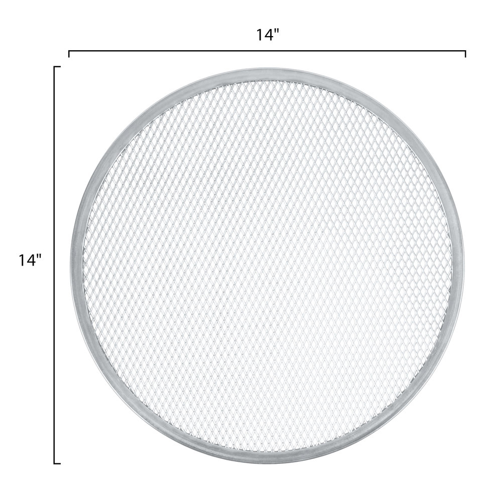 Kitchen Tools Flat Mesh Odm Aluminum Round Pizza Pan 12 Inch