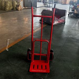 Carretilla de Mano Metálica con Capacidad de 300 kg, Personalizable, para Manejo de Carga en Almacenes, Plataforma de Transporte, Carretillas HT1827 - Product Image 3
