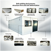 Maison préfabriquée modulaire pliable en structure acier à installation rapide pour logement de chantier et abri du personnel