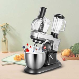5-in-1 Multifunction 6.5L 1600W Household Electric Stand Mixer with Egg Whisk Dough Hook Meat Grinder Fruit <b>Vegetable</b> Blender - Product Image 6