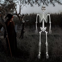 1 crâne d'Halloween super grand format - Parfait pour la décoration de maisons hantées, l'embellissement de bars et les décorations de fêtes.