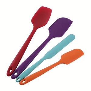 ชุดที่ขูดทำจากซิลิโคนเครื่องมือสำหรับอบเค้กไม้พายผสมแป้งมีดปาดเนยที่ขูดซิลิโคน4ชิ้น - Product Image 4