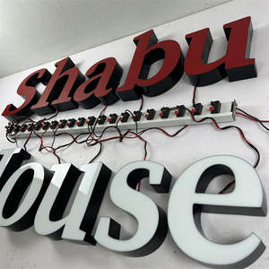 ป้ายไฟ LED ตัวอักษรขนาดใหญ่แบบตั้งพื้น ราคาประหยัด ป้ายตัวอักษรแบบช่อง ป้ายตัวอักษร 3 มิติ - Product Image 5