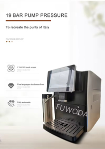 Machine à café expresso automatique intelligente italienne avec système de brassage programmable pour usage domestique et hôtelier, machine à latte en plastique - Product Image 4