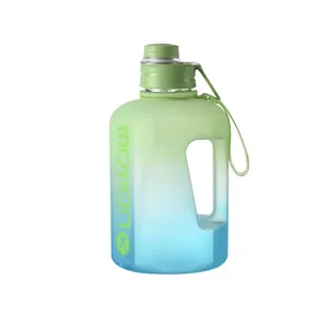 Botella de agua de galón, jarra de agua sin BPA motivacional, botella de bebida deportiva grande a prueba de fugas para Fitness, gimnasio, actividad al aire libre