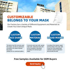 Masque facial en tissu non tissé en <span class=keywords><strong>microfibre</strong></span> de lave volcanique Y274, gris foncé, peau de dauphin, matériau de support de masque facial - Product Image 6