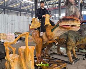 <span class=keywords><strong>T</strong></span>-<span class=keywords><strong>Rex</strong></span> Animatrónico de Silicona con Doble Asiento para Niños, para Parques de Aventuras y Parques Deportivos al Aire Libre - Product Image 4