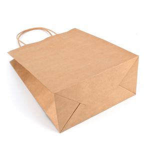 Wholesale Sturdy Kraft <b>Paper</b> <b>Carrier</b> <b>Bags</b> for Promotion Eco-Friendly Gift Packaging Reusable & Recyclable Custom Logo - Product Image 6