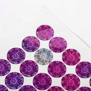 Etiquetas Adhesivas de Seguridad con Diseño Personalizado, Holograma, Código <span class=keywords><strong>QR</strong></span>, Lámina de Vinilo, Resistentes al Agua, para Promoción - Product Image 3
