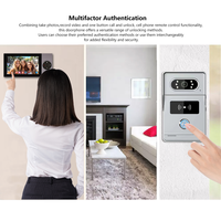 Usine 7 pouces écran tactile Smart vidéo porte téléphone Support RFID carte déverrouillage contrôle d'accès réglage multilingue