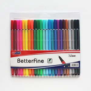 Professional Colorful Flower Color Simple Coloring Fineliner Fine Pen Set