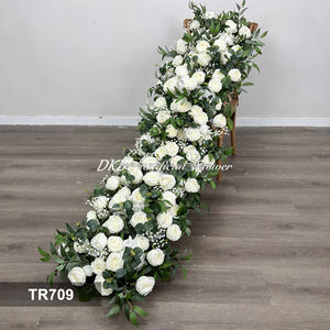 Arreglo Floral Artificial Hecho a Mano al por Mayor, Camino de Mesa Largo Azul con Colores Personalizados para Bodas, Eventos Escolares - Product Image 3
