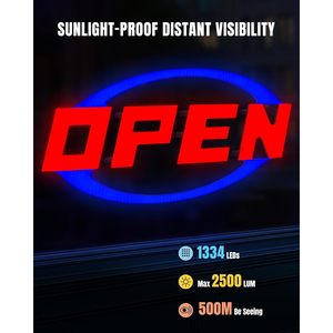 Letrero LED luminoso de 33 x 16 pulgadas con control remoto y temporizador para tiendas minoristas, bares, oficinas, restaurantes y salones - Product Image 4