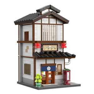 Cada c66019w yakitori Izakaya tự lắp ráp gạch đồ chơi phong cách Nhật bản đường phố xem loạt khối xây dựng có đèn - Product Image 6