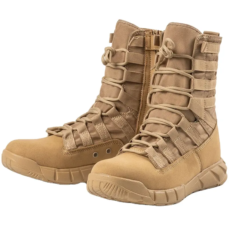 Summer Wholesale Desert Hiking Boots Side Zipper Jungle Shoes