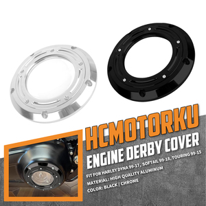 Cache-moteur Derby 5 trous pour <span class=keywords><strong>Harley</strong></span> Touring Softail Dyna <span class=keywords><strong>Breakout</strong></span> Fat Boy Road King Electra Glide FXDL FL - Product Image 2