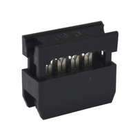 2,54mm 6/8/10/12/14/16/18/20/24/26/30/34/40/44/50/64 Pin FC IDC Buchsenleiste Steckverbinder 1,27mm Rastermaß Flachkabel