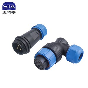 Connecteur d'alimentation électrique étanche IP68 SP21 pour l'aviation, contact en <span class=keywords><strong>laiton</strong></span>, 2, 3, <span class=keywords><strong>4</strong></span>, 5, 7, 9, 12 broches, fiche mâle, prise <span class=keywords><strong>femelle</strong></span> pour panneau - Product Image 1
