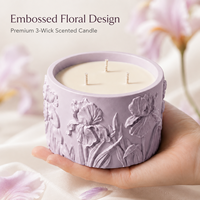 AIKUN Bougie parfumée en cire de soja et céramique, design exclusif, pour la décoration intérieure, commande en gros, emballage personnalisé