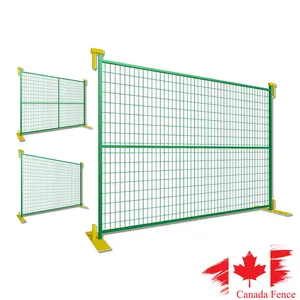 galvanized outdoor portable 6 feet * 10 feet canada safety fences for construction