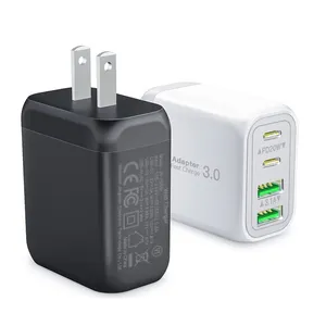 40W çift bağlantı PD QC USB C duvar şarj güç adaptörü iPhone 15 için Pro Max 14 13 12 iPad Samsung Galaxy